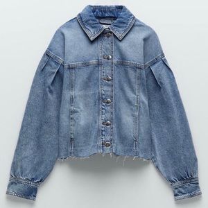 ZARA Cropped Denim Jacket